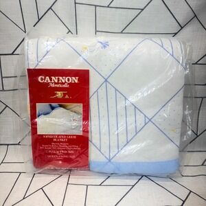 Vintage Cannon Monticello Sophisticated Geese Blanket Full Twin CottageCore 90s